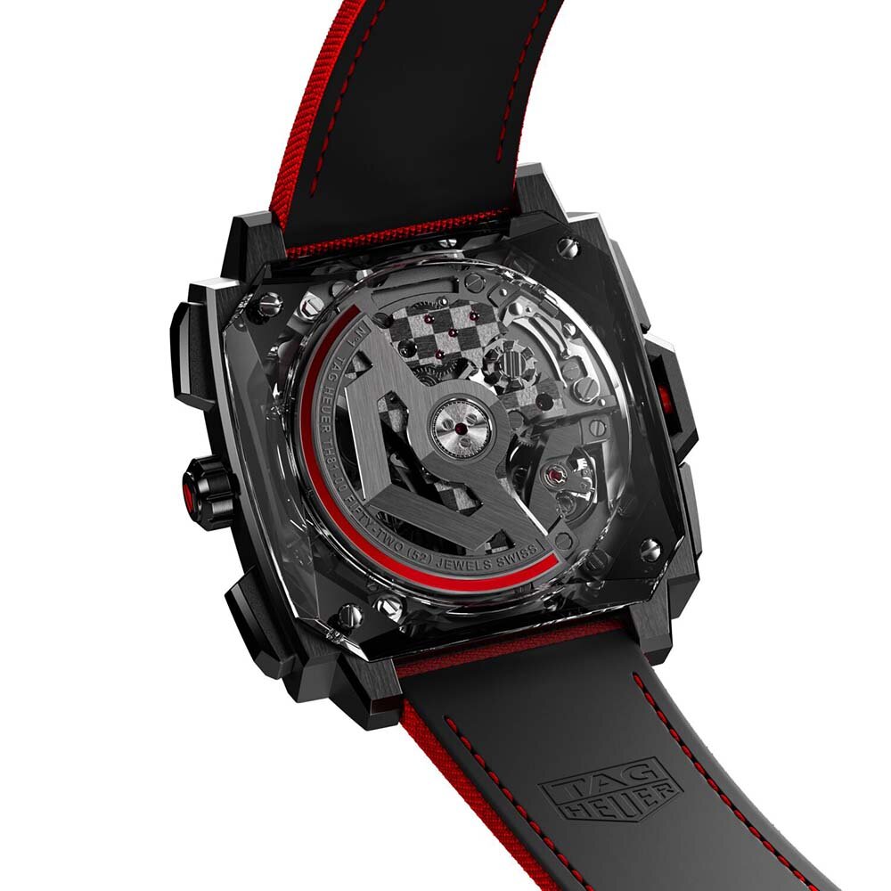 TAG HEUER 腕時計　スケルトン わずか85グラム。フルスケルトンの“モナコ”コレクション新作が