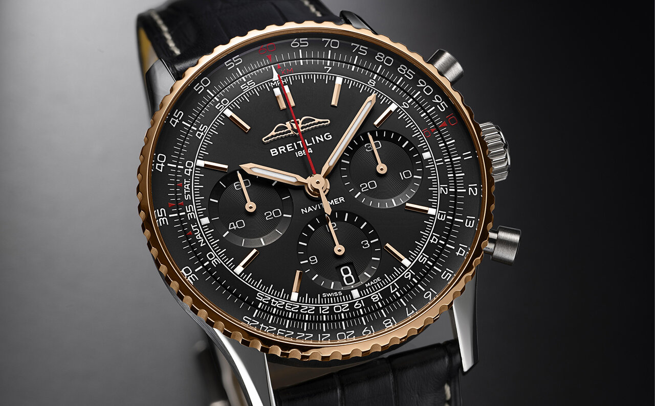 ブラックとゴールドで彩る日本限定ブライトリング「ナビタイマー