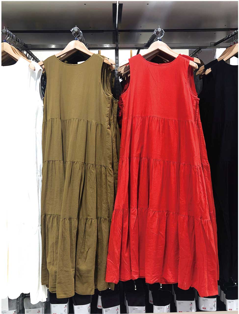 【ファッション】Aラインとギャザーで体形隠し 「ティアードワンピ」
