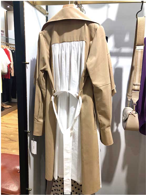 【ファッション】背部のデザインが新しい「ネオトレンチコート」(2019年5月号)