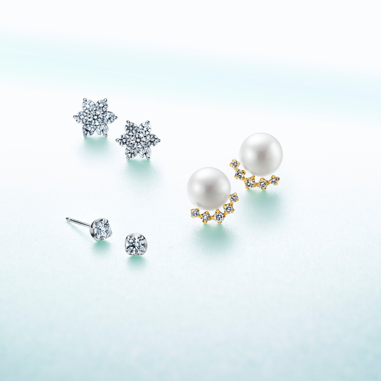 ４℃の3種のピアス