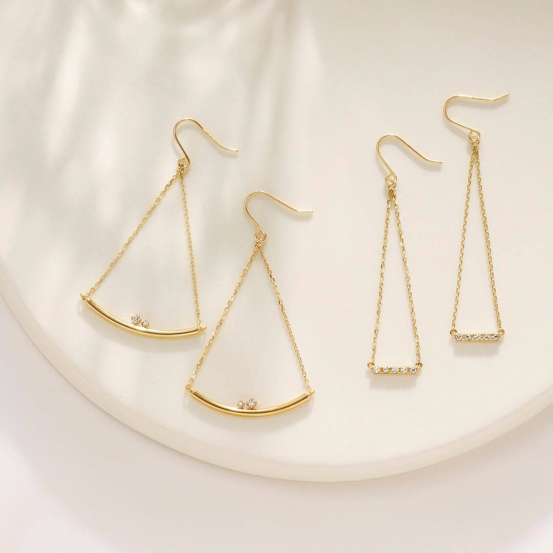 ４℃のゴールドピアス