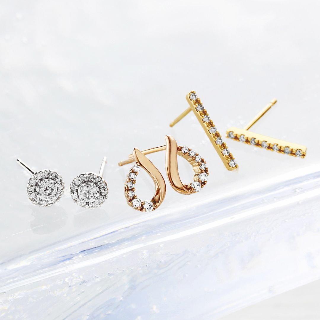 ４℃のダイヤモンドピアス