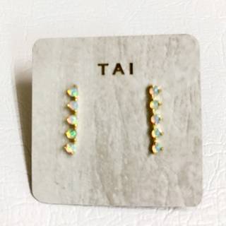 Tai(タイ)オパールピアス (5940)