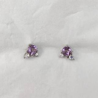 Petit Bijoux(プティビジュー)ライトアメジストピアス(10k) (5942)