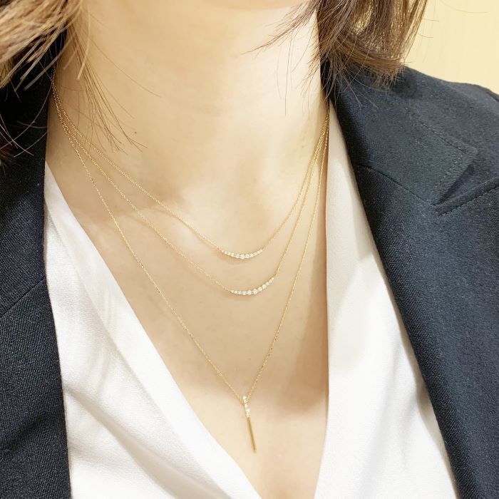 ４℃のゴールドネックレス