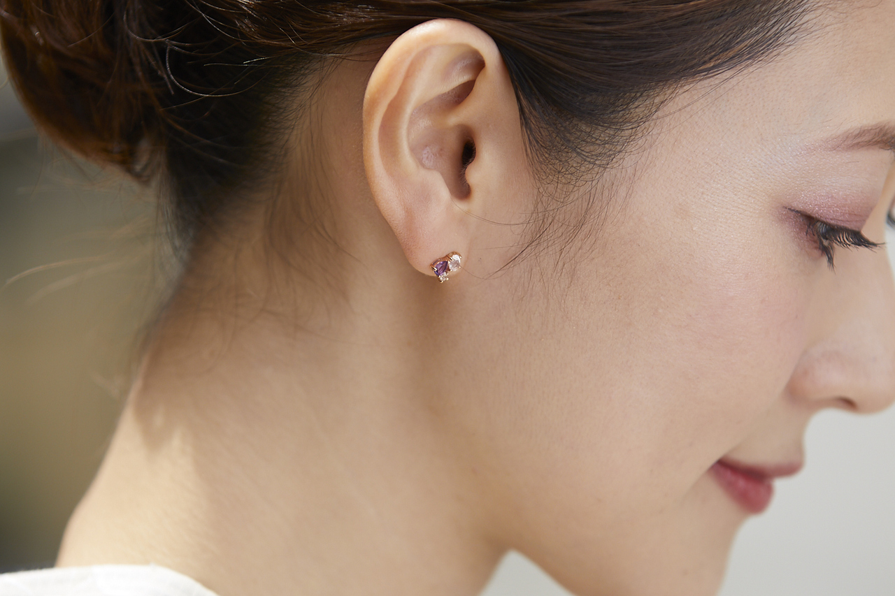浴衣　コーデ　ピアス　ブレスレット
