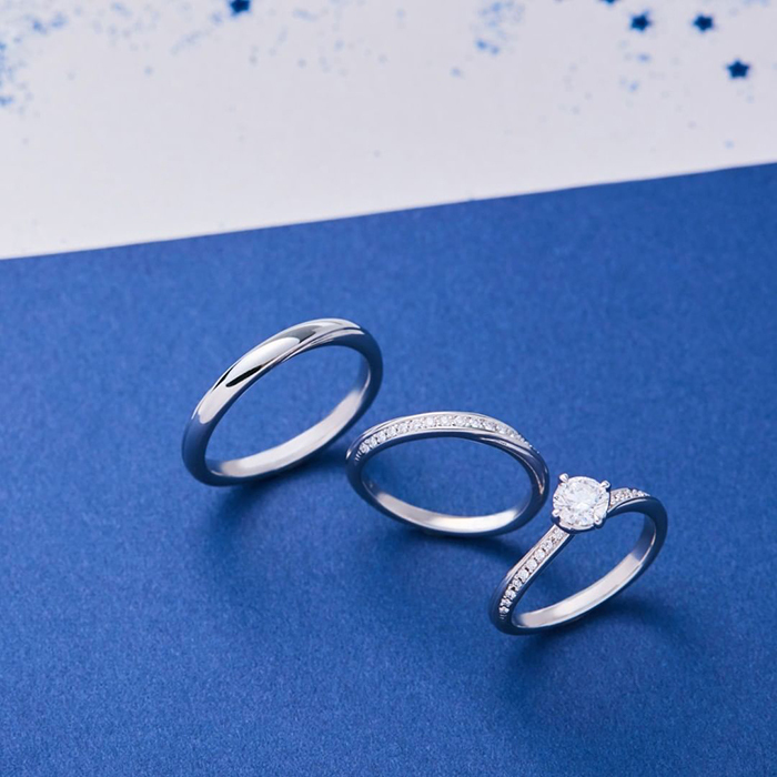 ４℃の婚約指輪と結婚指輪