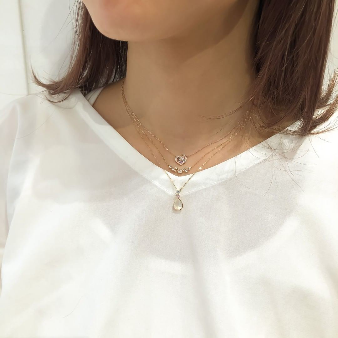 18金の４℃ネックレス