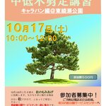 【東京都】中低木剪定講習キャラバン編「松のもみあげ」