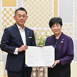 【東京都】【知事の部屋】三井住友海上火災保険株式会社との「損害調査結果の提供及び利用に関する協定」締結式