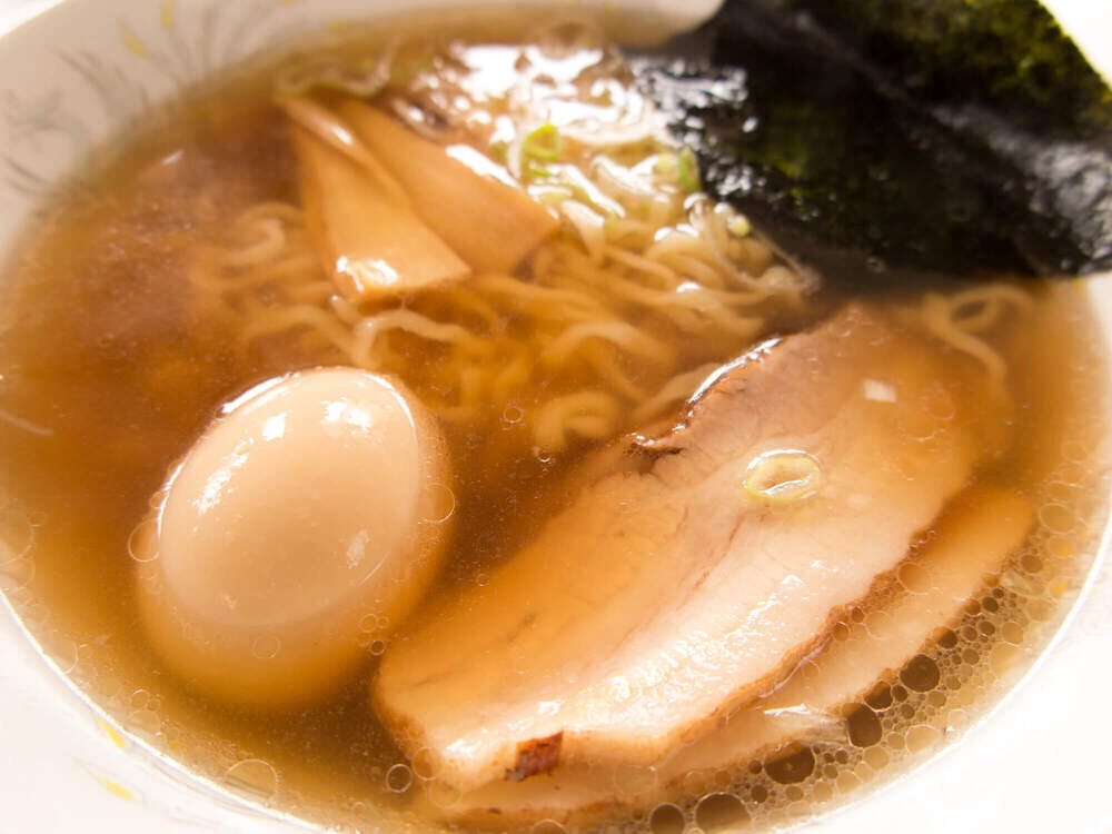 ゆでたまごの入った「佐野ラーメン」
