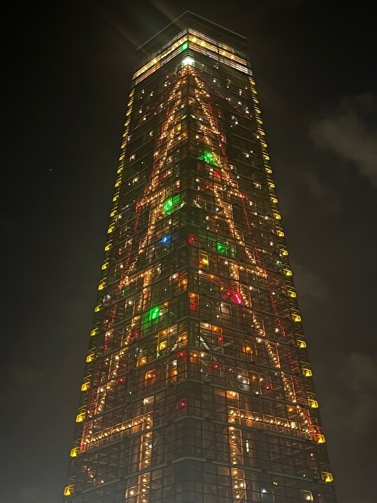 千葉ポートタワーのイルミネーション