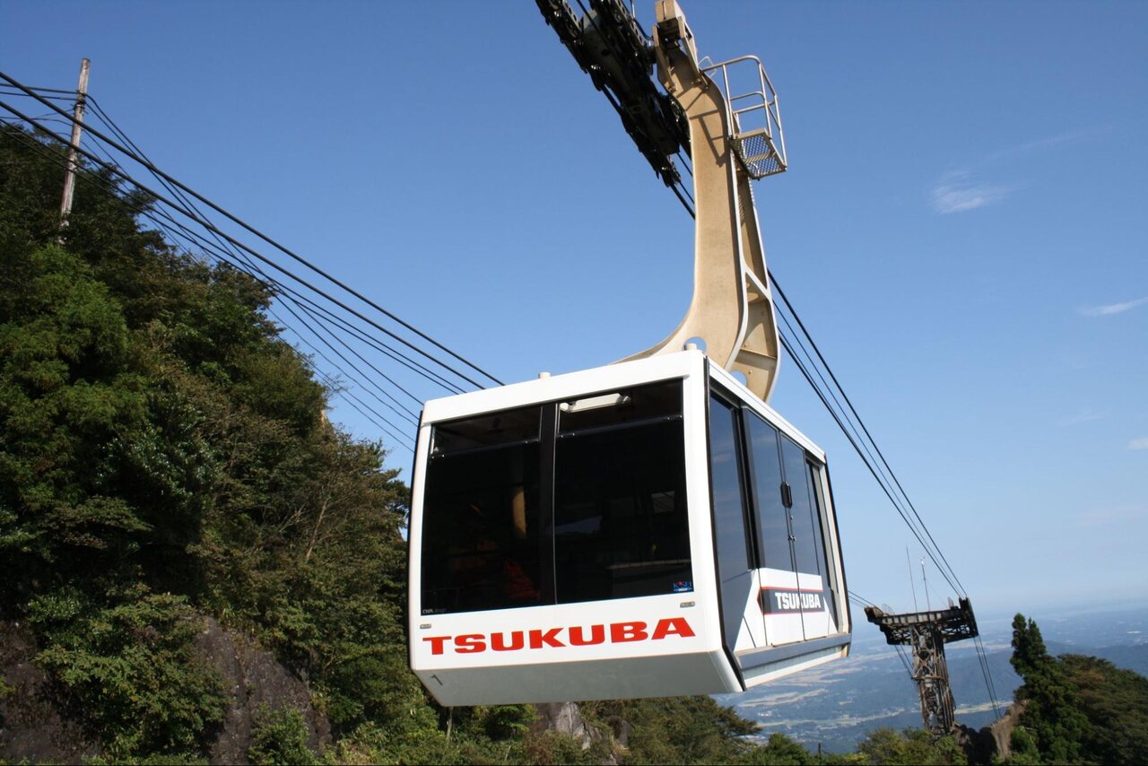 筑波山のロープウェイ