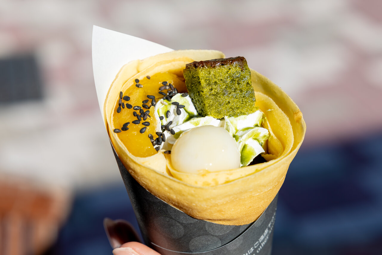 Crazy Crepesの抹茶と安納芋のクレープ