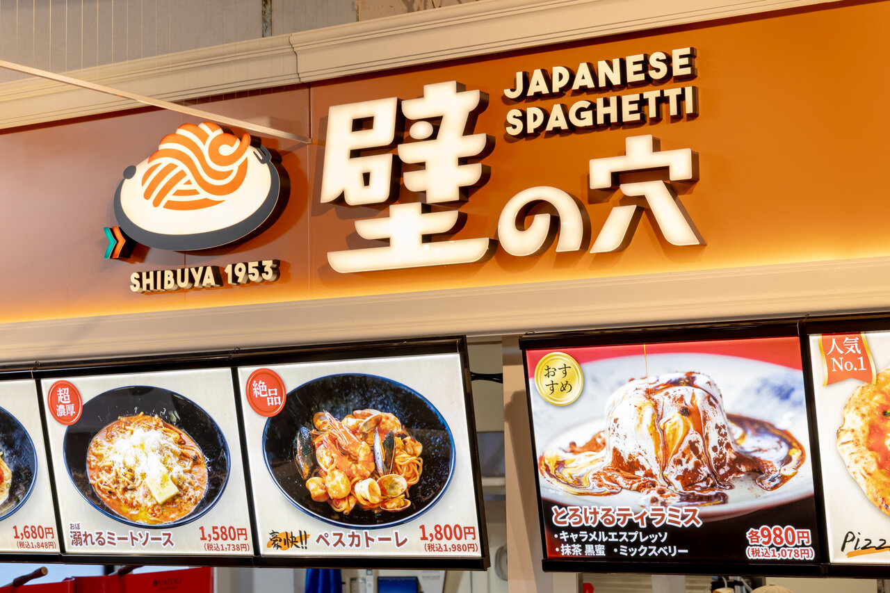 壁の穴の店頭