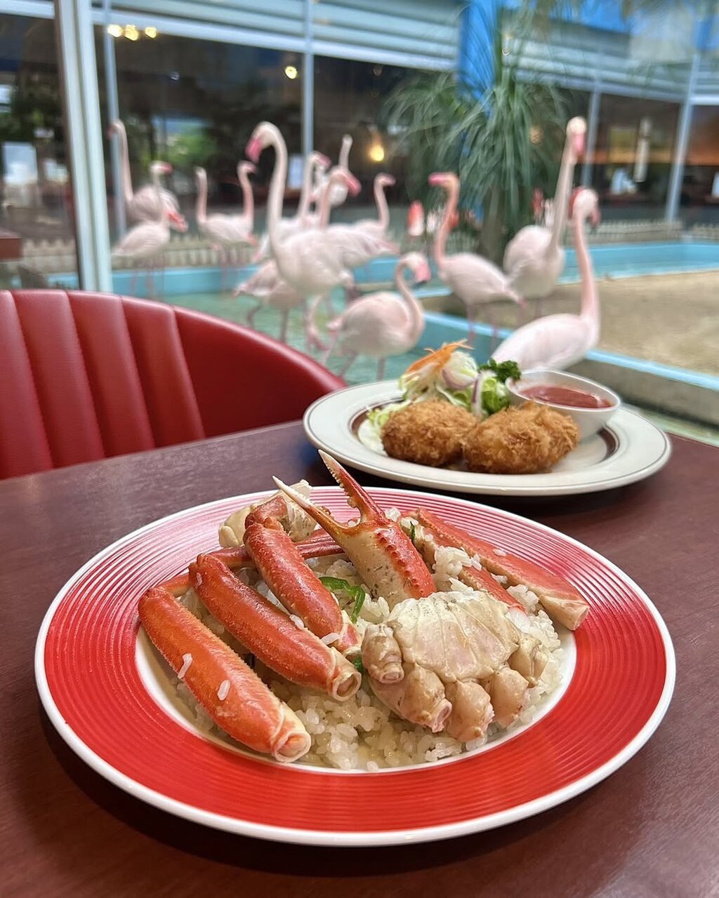 フラミンゴ館のカニピラフ