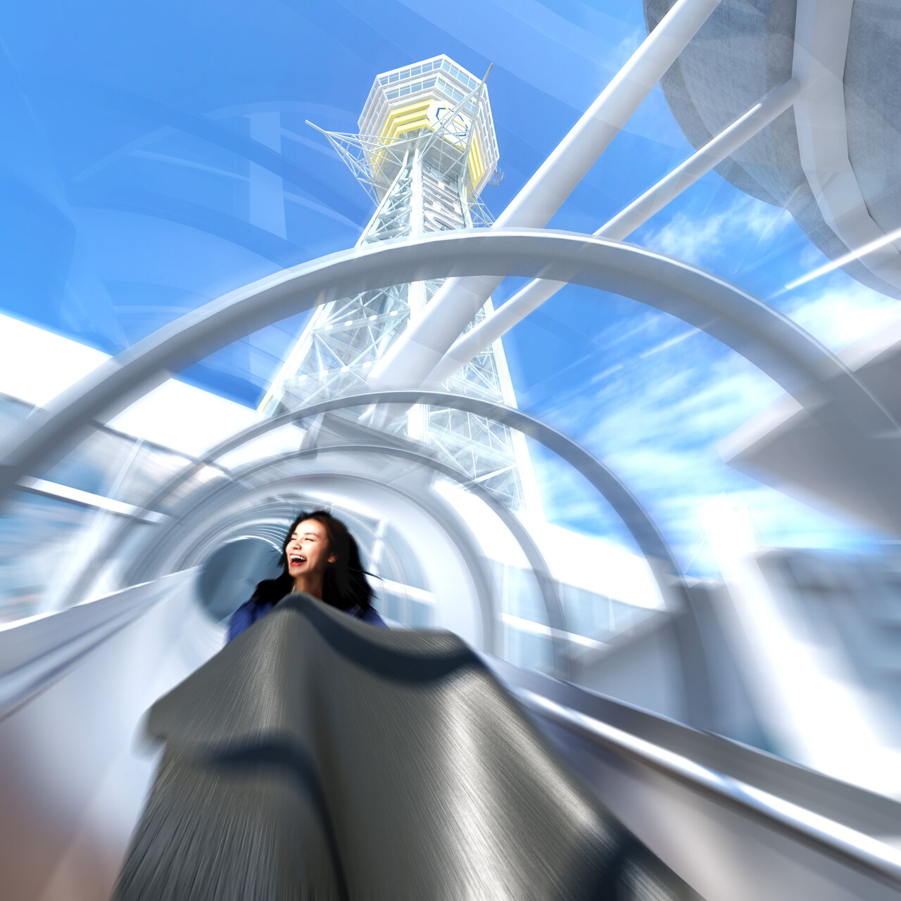 通天閣のタワースライダー