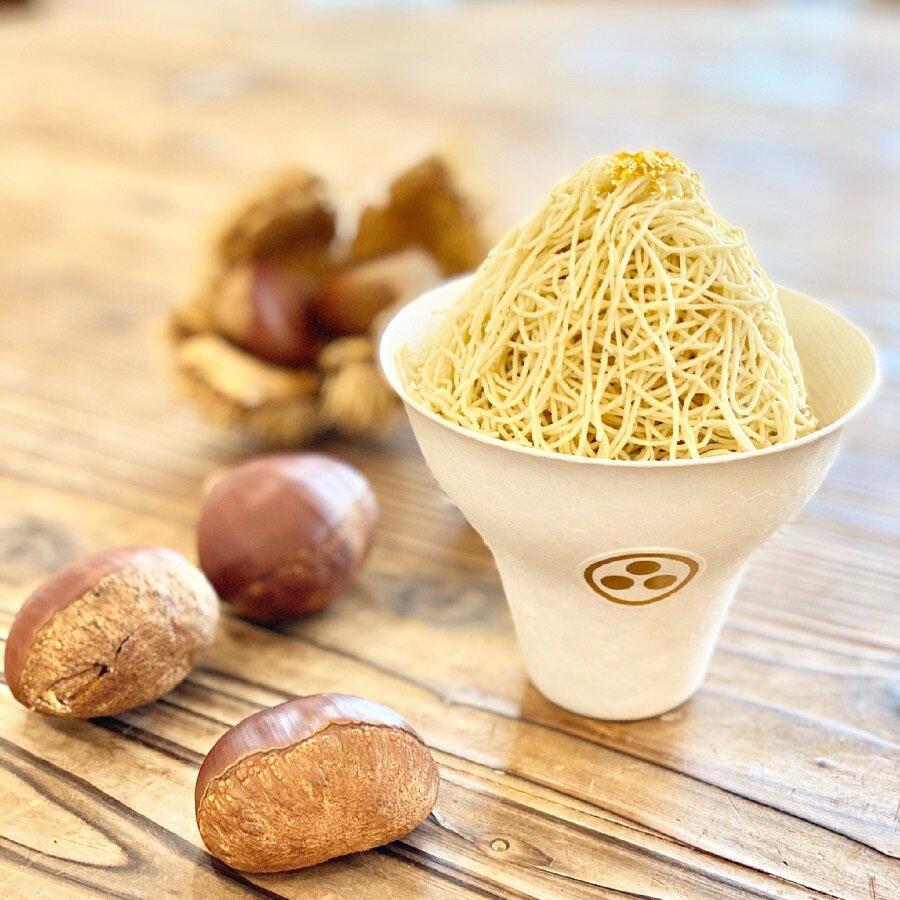 三田見野屋の丹波栗モンブランソフト