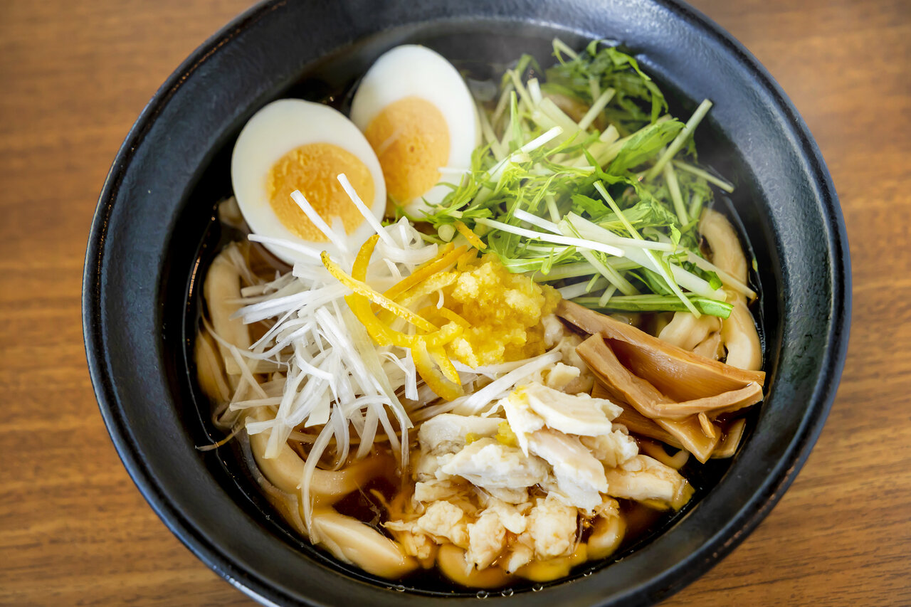 ムサシノ製麺所の「ゆず塩鶏うどん」