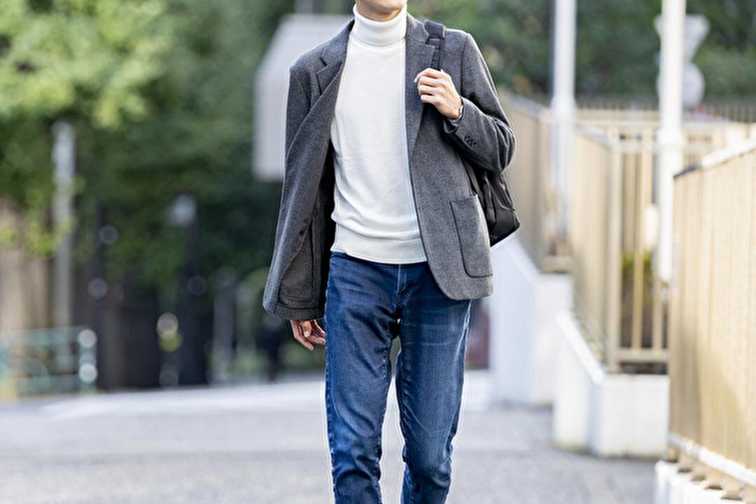 ジャケットを着た男性