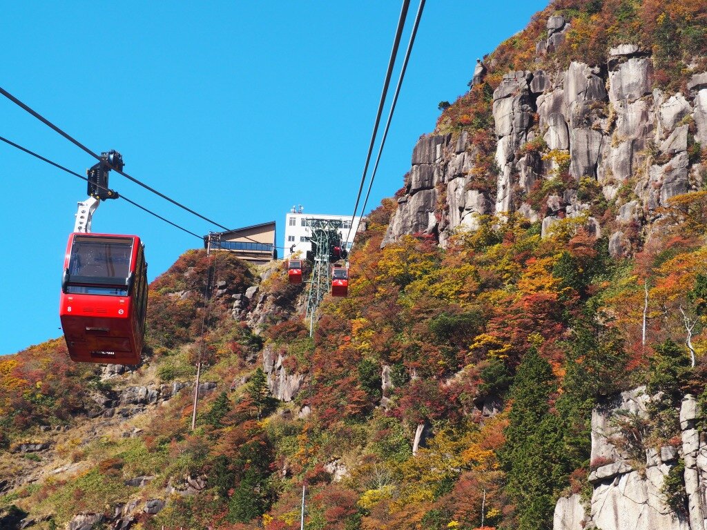 美しい景色とゴンドラ