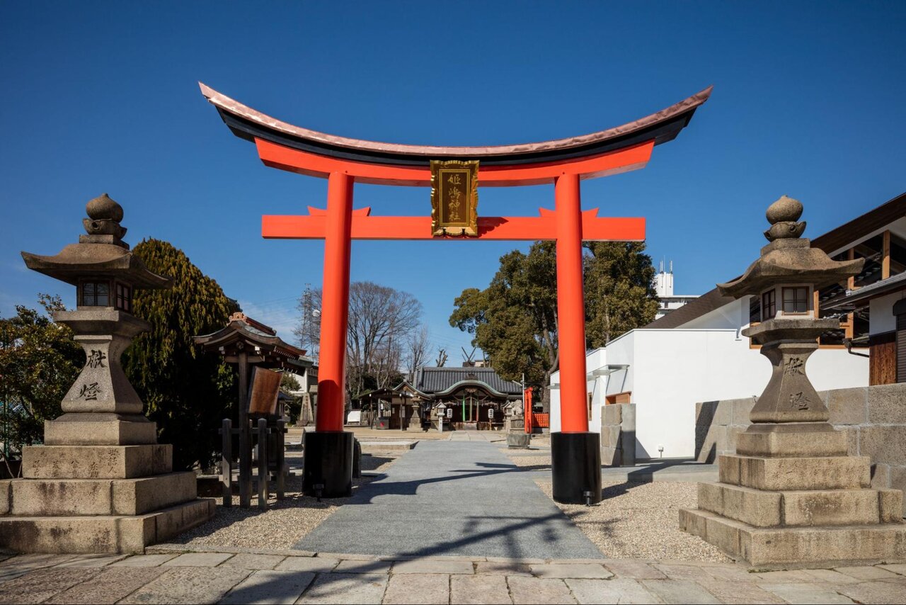 姫嶋神社の大鳥居