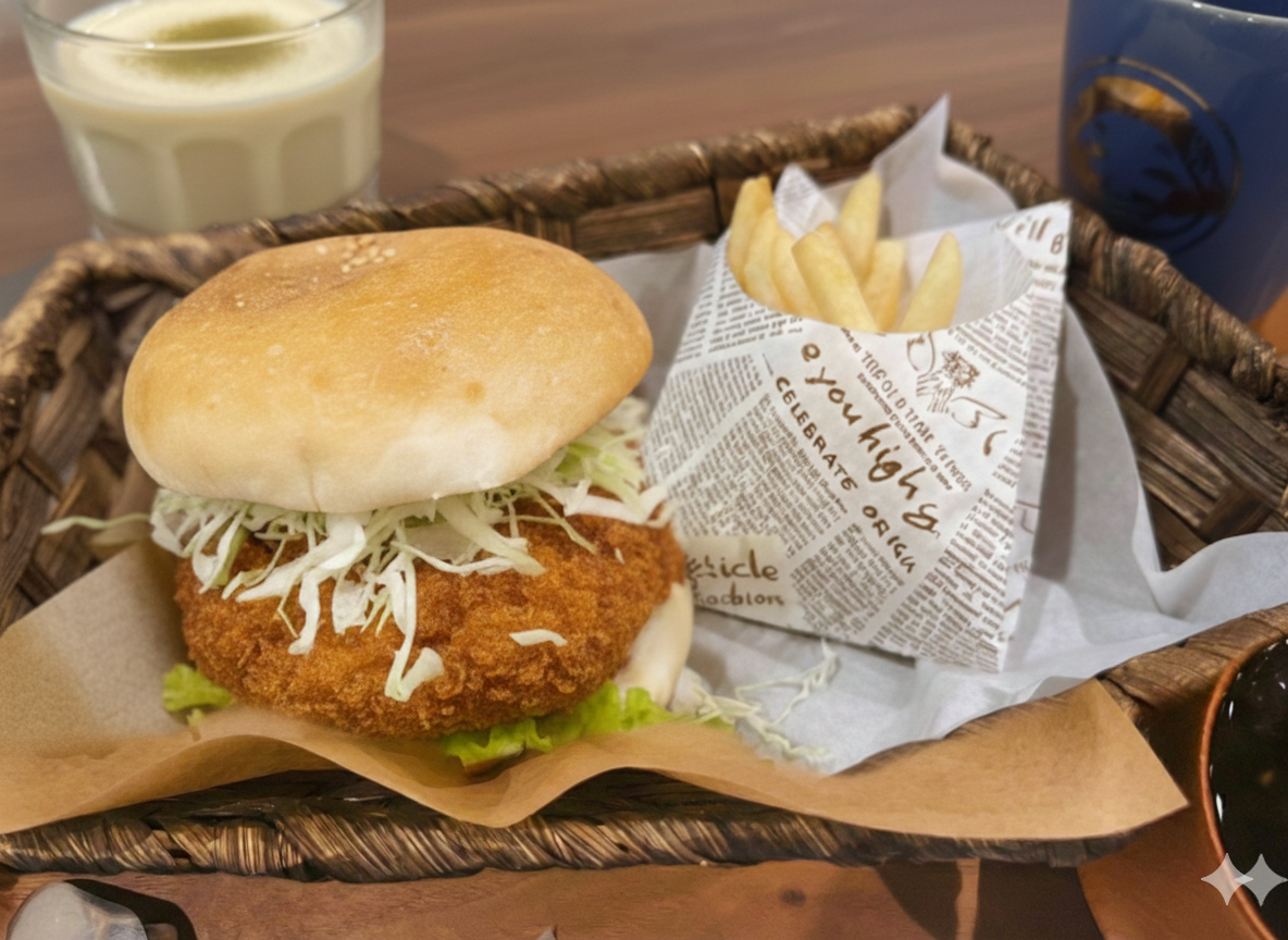 ウルトラもちもちバーガーランチセット