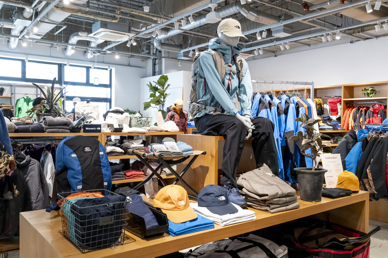 The North Faceの店内