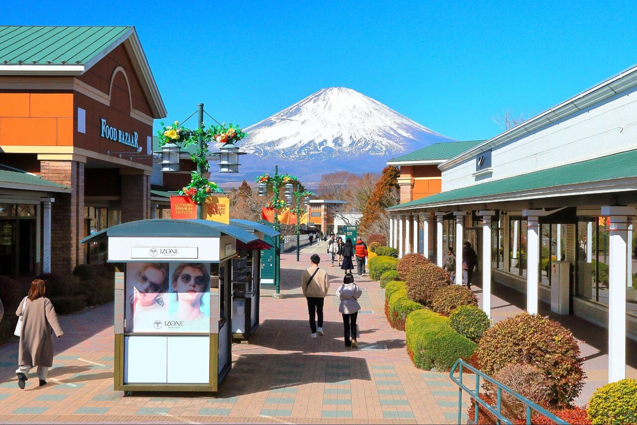 御殿場プレミアム・アウトレットから見える富士山