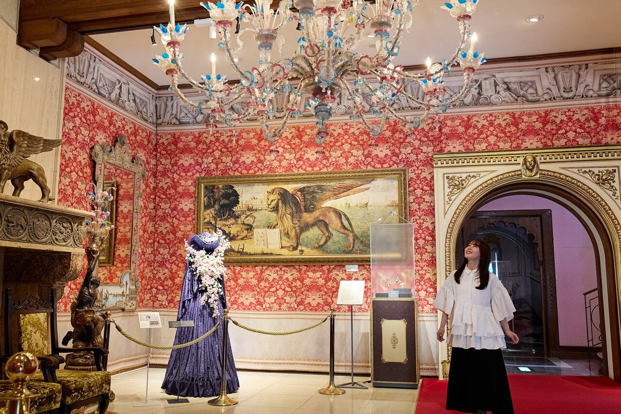 ヴェネチアン・グラス美術館の館内
