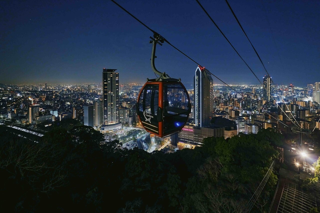 ロープウェイからの夜景