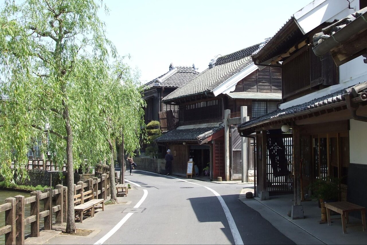 佐原の風情ある町並み