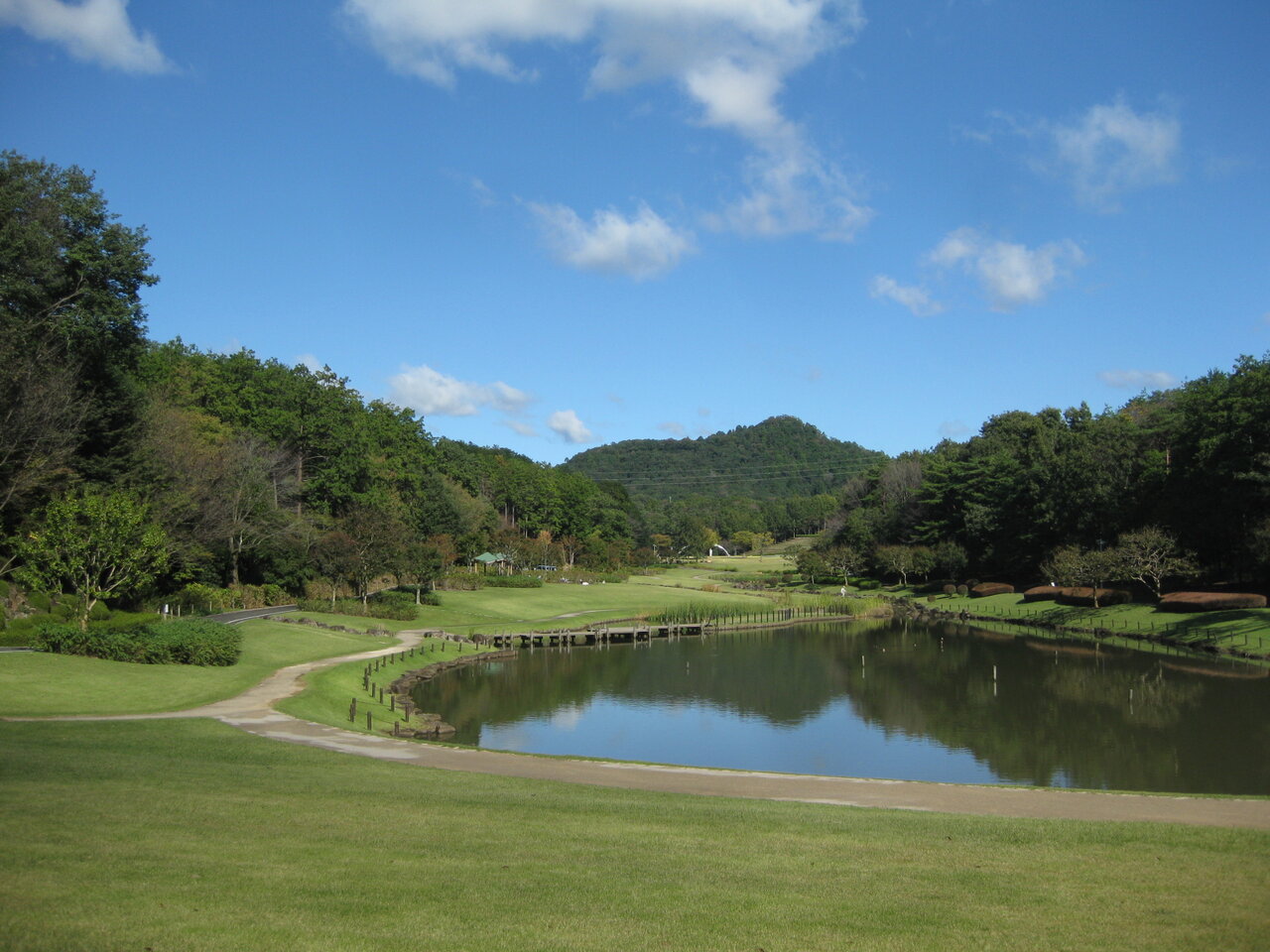 笠間芸術の森公園の水辺の広場