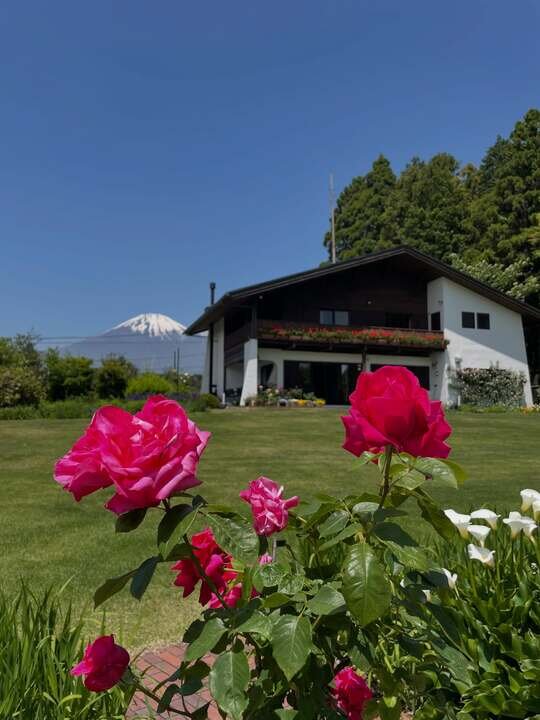 美しいバラと富士山とsumi