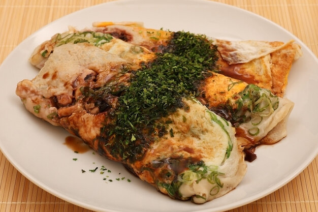 お皿にのったいか焼き
