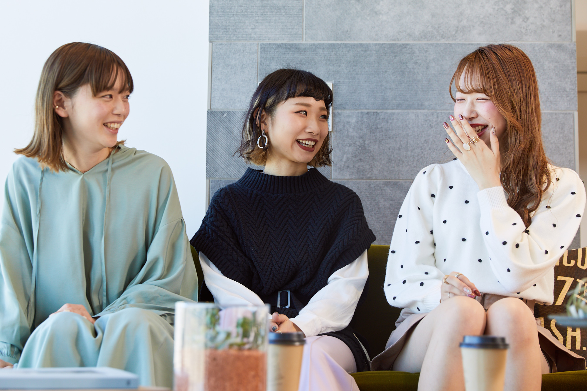 PAGEBOY(ページボーイ)のプレスhinechi(ひねち)さん、LOWRYS FARM(ローリーズファーム)のhaanaaaee(はなえ)さん、Heather(ヘザー)のプレス__neinei__(ねね)さんの画像