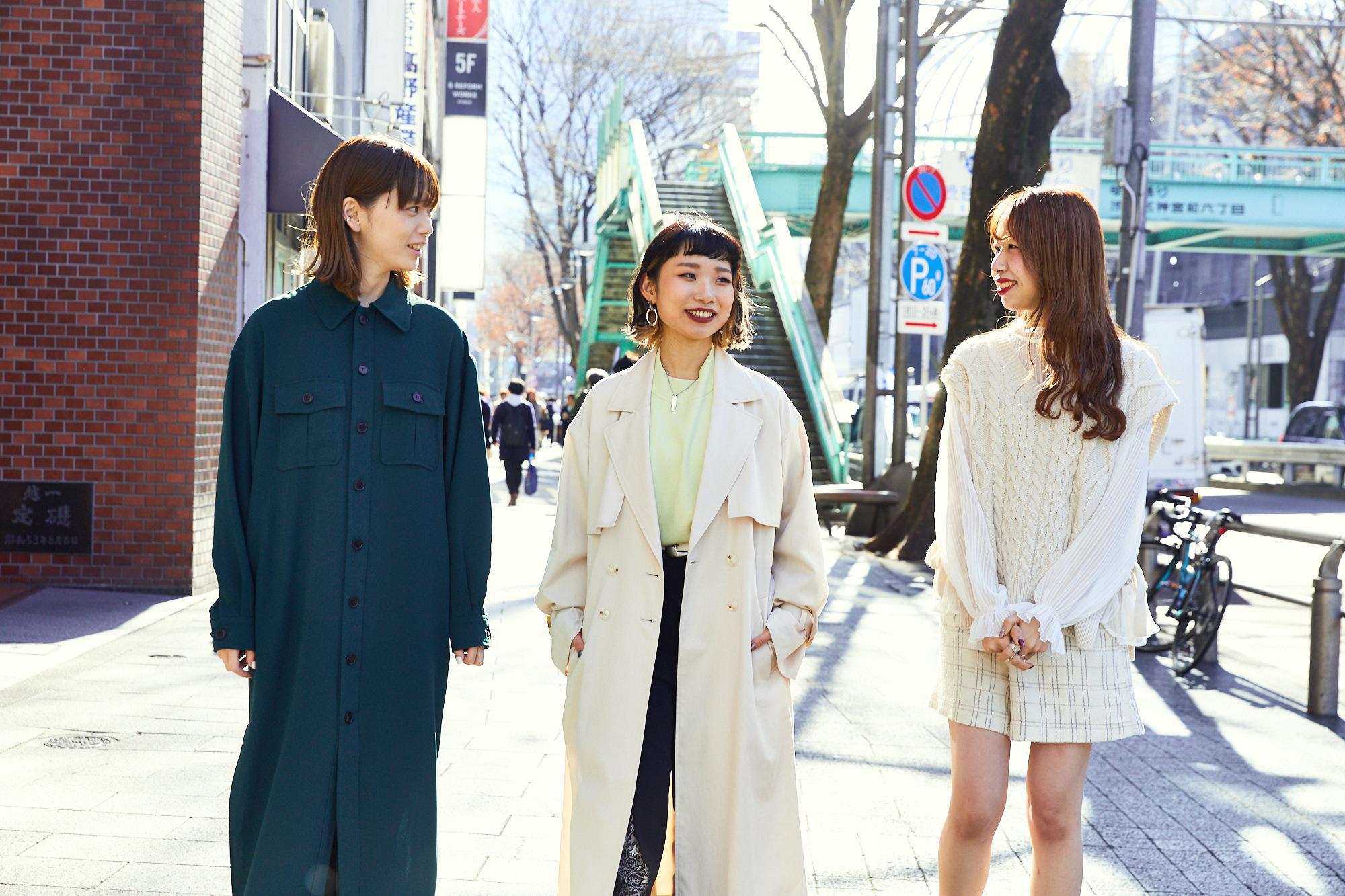 PAGEBOY(ページボーイ)のプレスHinechi(ひねち)さん、LOWRYS FARM(ローリーズファーム)のhaanaaaee(はなえ)さん、Heather(ヘザー)のプレスNENE(ねね)さんの画像