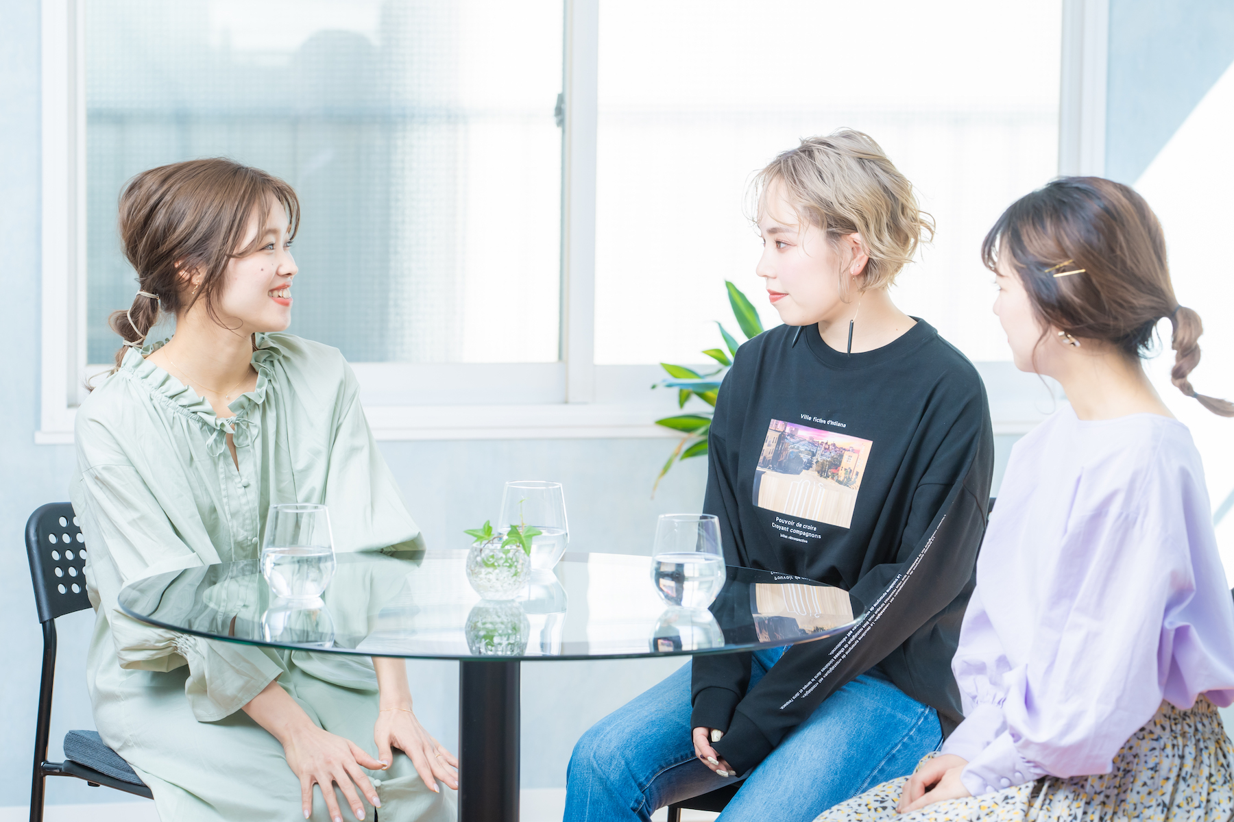 LOWRYS FARMスタッフrionaさん、PAGEBOYスタッフはせちゃんさん、studio CLIPスタッフsaitoさんの画像