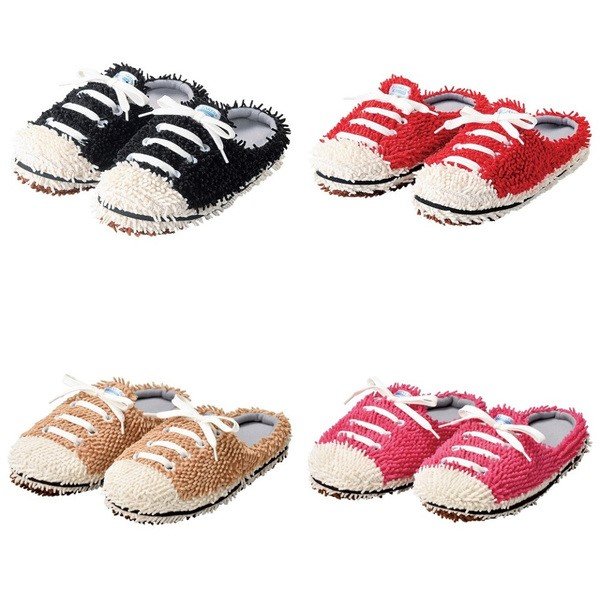 家men,モップスリッパ,スニーカー,掃除,家事,拭き掃除