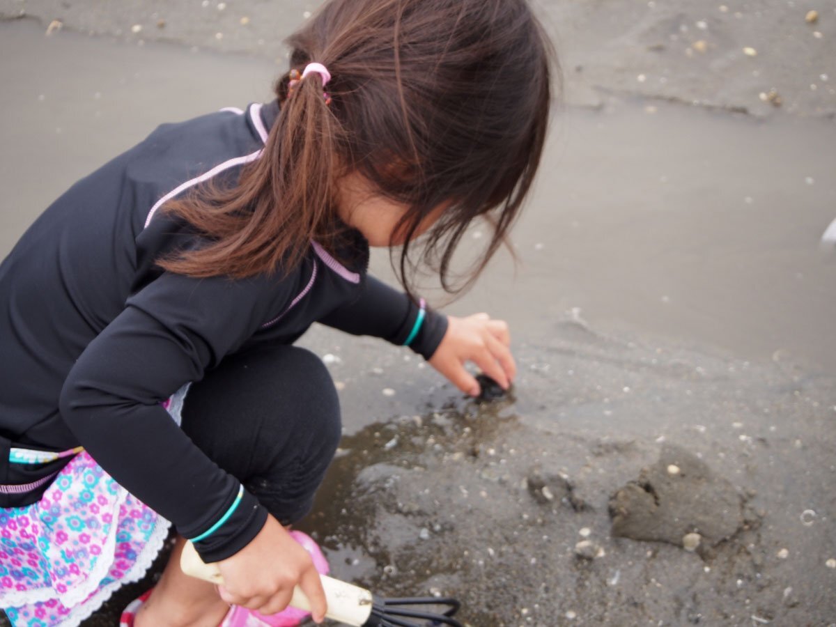 潮干狩りの服装：日差し対策を施し、動きやすい服装で