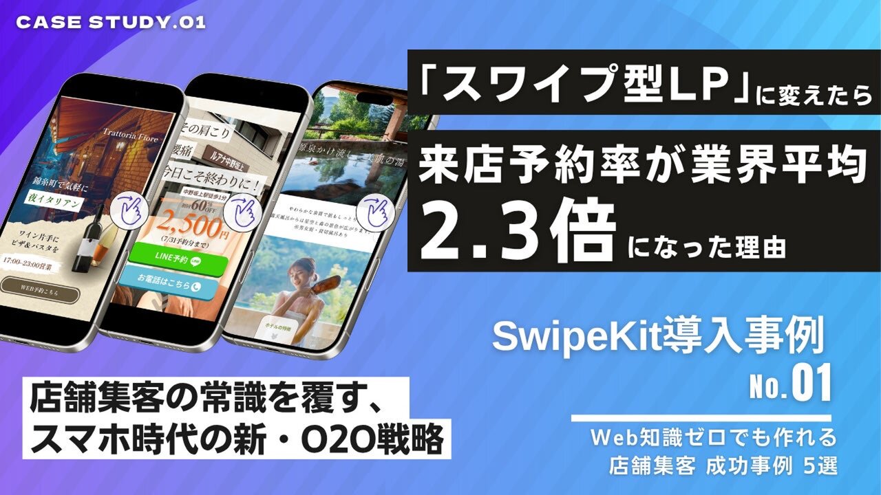 トライハッチ｜予約率が業界平均の2.3倍に向上した5業種の「スワイプ型LP」成功事例とノウハウをまとめたホワイトペーパーを無料公開