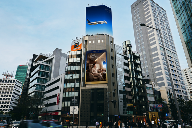 南青山の屋外広告メディア『CITY VISION AOYAMA』