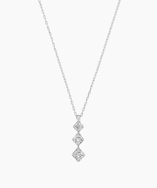 フェスタリアのPt950/850 ダイヤモンド ネックレス