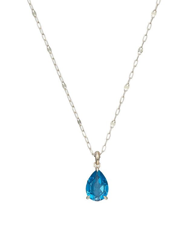 フェスタリアのK10YG ロンドンブルートパーズ ネックレス