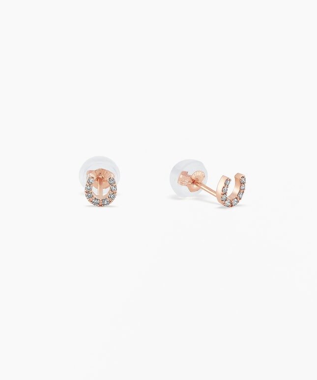 フェスタリアのK18PG ダイヤモンド ピアス