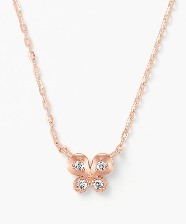 フェスタリアのK10PG ダイヤモンド ネックレス