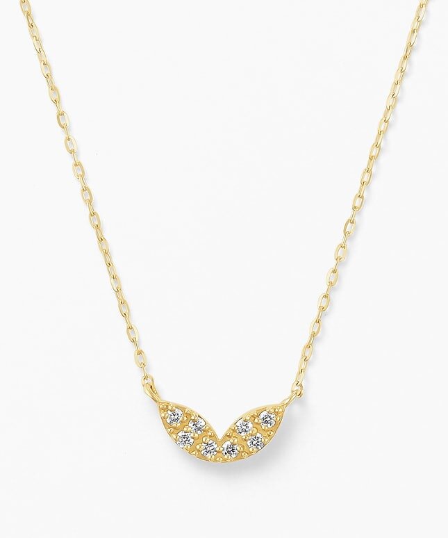 フェスタリアのK18YG ダイヤモンド ネックレス