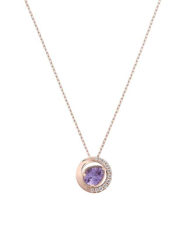 フェスタリアのK18PG アメシスト・ダイヤモンド ネックレス