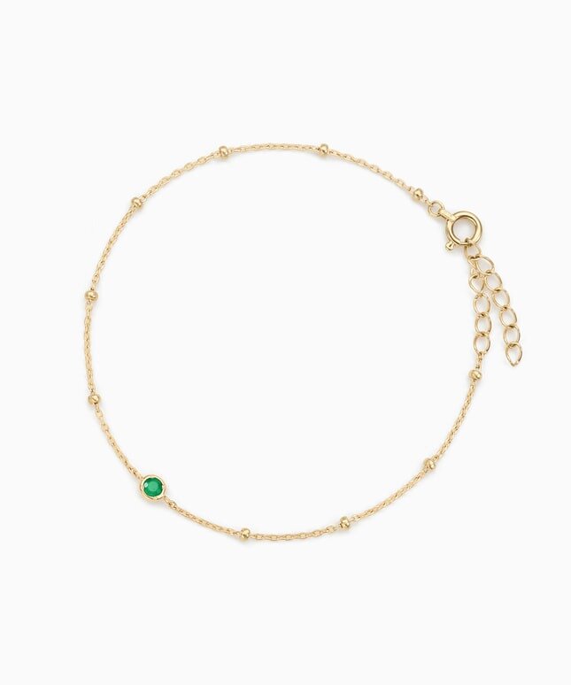 フェスタリアのK10YG エメラルド ブレスレット
